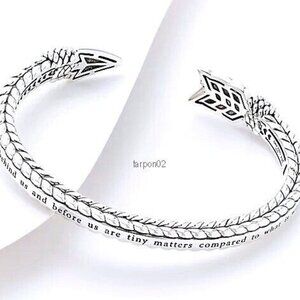 John Hardy Inner Strength Arrow Cuff Sterling Silver Bracelet 34g - NIB